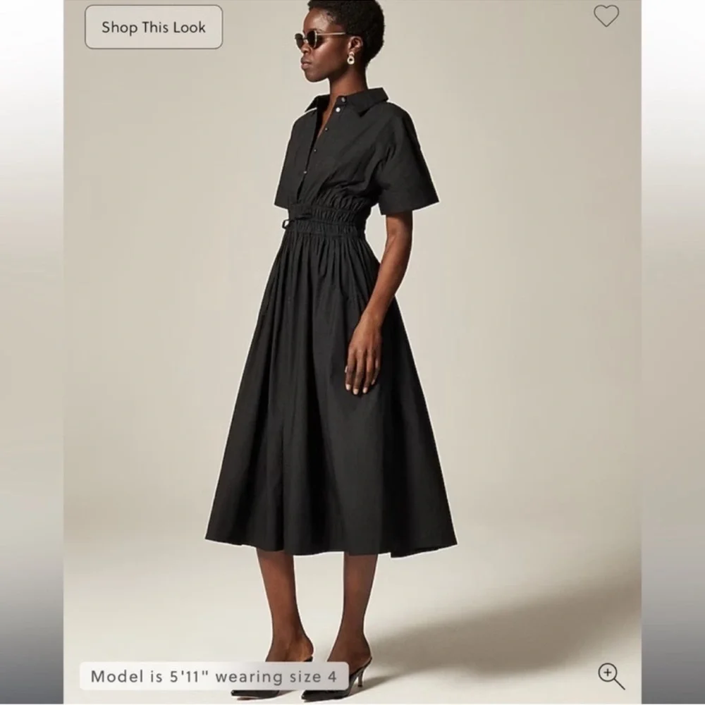 J.Crew Elena shirtdress in cotton poplin
